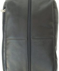 B001T4W496 Piel Leather Deluxe Shoe Bag, Black, One Size