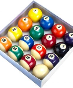 B08T6QJDRZ KATUEF Billiard/Pool Balls Set ï¼ŒRegulation Size| Kid's Size Full 16 Resin Billiard Balls, 3 Sizes (Color : Color, Size : 38MM)