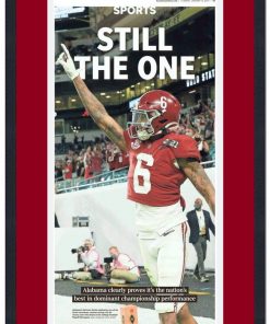 B08SRC3YXK Framed Tuscaloosa News Alabama Crimson Tide 2020 NCAA National Champions 17x27 Newspaper Cover Photo Professionally Matted V2