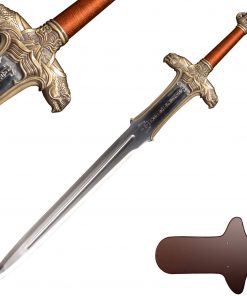 B08S319W9R SV Conan The Barbarian, King's Sword, Warrior Sword, Western Sword, 39 inches, with Hanging Plate
