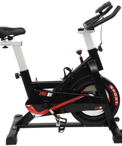 B08T9VJBHG Rgswaz Home Spinning Bike Exercise Bike Stationary, Indoor Fitness Cycling Bicycle, Home Health Sports Cardio Training for Home Gym Workout Equipment Upgraded Version