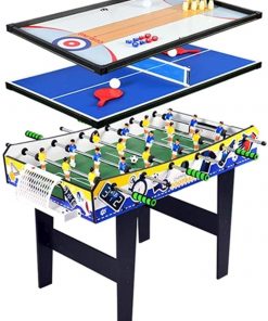 B08VGMYLSK Haieshop Foosball Table Multi-Function 4 in 1 Steady Combo Game Table Hockey Table Foosball Table Pool Table