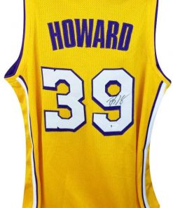 B08S45FT4Y Dwight Howard Autographed Los Angeles Lakers Custom Gold Basketball Jersey - BAS COA