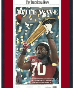 B08SRCQ35C Framed Tuscaloosa News Alabama Crimson Tide 2020 NCAA National Champions 17x27 Newspaper Cover Photo Professionally Matted V1