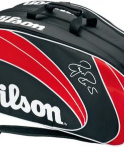 B006VYXBAU Wilson Sporting Goods Federer Tennis Racquet Bag (Pack of 12), Red/Black