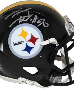 B08TTK9N6S TJ Watt Autographed/Signed Pittsburgh Steelers Speed Mini Helmet BAS