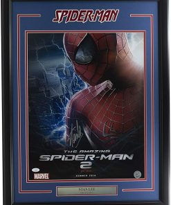 B08VS3JNVP Stan Lee Signed Framed 16x20 The Amazing Spider Man 2 Poster Photo JSA