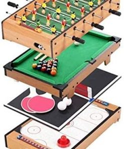 B08VGLD52Q Haieshop Foosball Table Portable Mini Table Football Billiards Ice Hockey