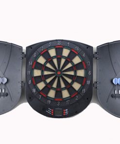 B08V91WZHN Electronic Dartboard with & Without Doors Hanging,Classic Darts for 16 Players, Bar Home Game Toys, Ultra Thin Spider for Increased Scoring Area, Powered by an AC Adapter Or Batteries