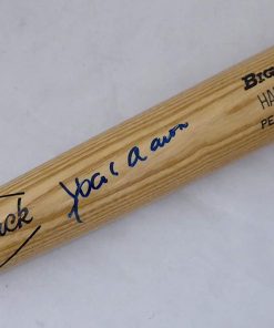 B08VZHNLJQ Hank Aaron Autographed Adirondack Bat Atlanta Braves PSA/DNA #D06474