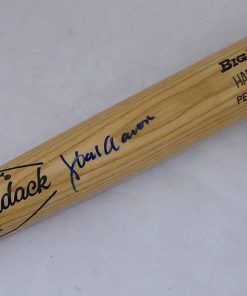B08W1C5BVR Hank Aaron Autographed Adirondack Bat Atlanta Braves PSA/DNA #D06470