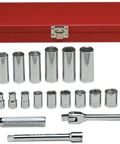 B00279T63Y Wright Tool 377 3/8" Drive 6 Point Standard and Deep Socket Set (27-Piece)