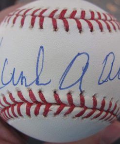 B08TRQNFW6 Hank Aaron Braves HOF single signed MLB Baseball Ball PSA/DNA auto