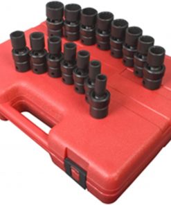 B002YK9ECY Sunex 2855 1/2-Inch Drive Universal 12-Point Metric Universal Impact Socket Set, 15 Piece