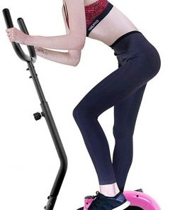 B08SHJVWCQ Elliptical Machine Elliptical Machine Exercise Bike Cardio Training Elliptical-Portable Upright Fitness Workout Elliptical Trainer Pink Elliptical Machine Trainer ( Color : Pink , Size : 62x43x125cm )