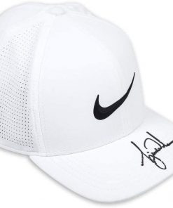 B08V3S24C3 Tiger Woods Signed Autographed Nike Aerobill White Golf Cap Hat UDA Upper Deck