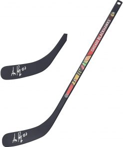 B08V3Q8DXT Adam Boqvist Chicago Blackhawks Autographed Mini Composite Hockey Stick - Autographed NHL Sticks