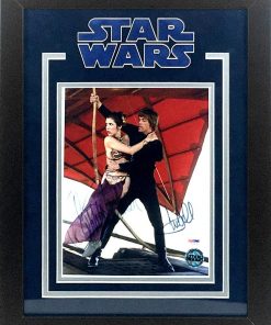 B08W6Q9ZDR Carrie Fisher & Mark Hamill Signed Autographed Star Wars 8x10 Photo Framed PSA/DNA