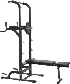 B08WHPVKCH Dip Station Dip Station Home, Gym Pull-ups, Indoor Sit-up Board, Weight-Bearing Squat Rack for Home Gym Strength Training Fitness Equipment