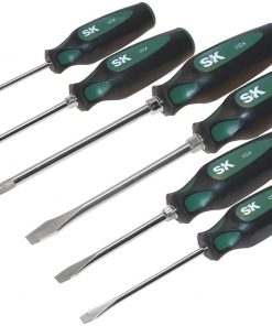 B0096PFTEW SK Hand Tool 86336 Cushion Grip Auto Screwdriver Set, 6-Piece