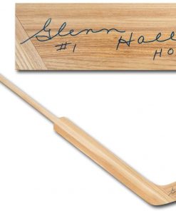 B08WWT1PHG Authentic Autographed Glenn Hall Retro Wooden Goalie Stick ~ Chicago Blackhawks