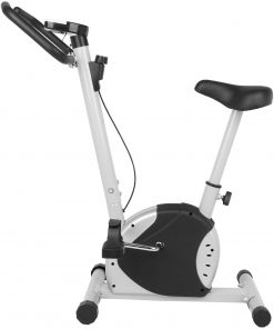 B08X179LXY Foldable Upright Exercise Bike with Adjustable Resistance for Cardio Workout & Strength Training for Stationary Fitness Cardio Indoor Home Workout Gym