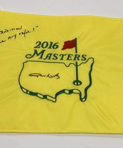 B08VN51HK7 JIM NANTZ SIGNED 2016 MASTERS PIN FLAG CBS A TRADITION UNLIKE ANY OTHER PROOF JSA COA