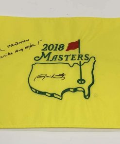 B08VNLL6XB JIM NANTZ SIGNED 2018 MASTERS PIN FLAG CBS A TRADITION UNLIKE ANY OTHER PROOF JSA COA