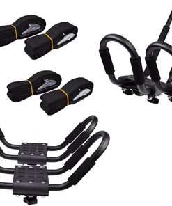 B00873J0YY Lifetime Warranty TMSÂ® 2 Pairs J-Bar Rack HD Kayak Carrier Canoe Boat Surf Ski Roof Top Mount Car SUV Crossbar