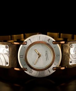 B08S45QCF7 WATCHCRAFT Men's WFMCV3 Full Moon Silver"Spirals" style Watch.