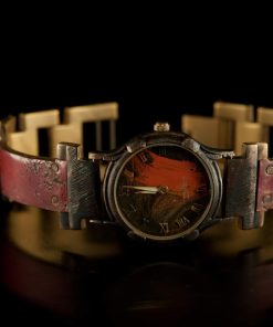 B08RLCB9VP WATCHCRAFT Women's SLM2 Minstrel Red Copper Concrete Watch.