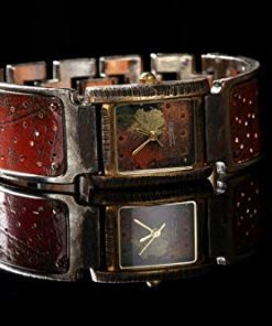 B08RL7WWSP WATCHCRAFT Women's RH2 Florence, Copper Perforated trim Watch.