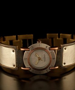 B08RLSFH4G WATCHCRAFT Women's FF13 Full Moon, Sterling Silver brushed Watch.
