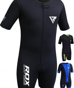 B009NEG26K RDX Sauna Suit for Gym Workout, Fitness Training and Slimming Exercises, Neoprene Sweat Shirt for Men Women Weight Loss, Good for Cardio, Body Shaper for Weightlifting, Running, Jogging