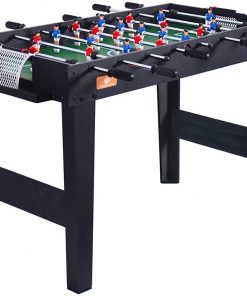 B08VGRRFLW LLZH 47-Inch Professional Foosball Table, Free Standing Football Table, for Multiplayer Indoor Play, Tabletop Soccer Game for Arcade, Game Room, Bar, Partie, Family Night,Black