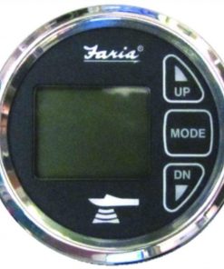 B004GW0BJ8 Faria In-Dash Digital Depth Finder w/Air & H2O Temp - Black Face