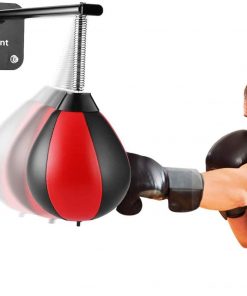 B08V8RXP5D Speed Bag Boxing Punching Bag Wall-Mounted Strong Durable Boxing Ball Relief Stress Exercise for Kids Adults Home Office Gym Men