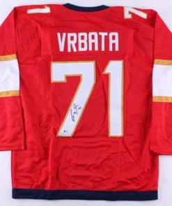 B08W2NRD9G Authentic Autographed Radim Vrbata Panthers Jersey (Beckett COA) Playing Career 2001 Present