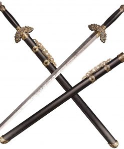 B08S3QZ8PG SV Crouching Tiger Hidden Dragon II: The Green Destiny, Green Destiny, Solid Wood Scabbard and Handle, 39 inches, Brocade Box Packaging