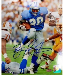 B08S9JP7ZL Barry Sanders Autographed Detroit Lions 8x10 Photo - BAS COA