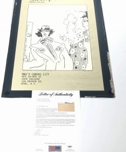 B08W2NVMQD Authentic Autographed Peter Max 16X24 Poster PSA/DNA Loa
