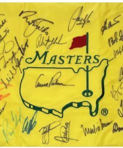 B0036PU67S Masters Golf Pin Flag Autographed by 27 Former Champions #4