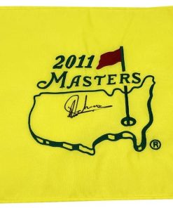 B08W2K1C5C Authentic Autographed Charl Schwartzel 2014 Masters Flag ~ Certified