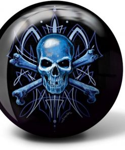 B005T4AJN0 Brunswick Bowling Products Skull Viz A Ball Bowling Ball 6Lbs, Blue/Black, 6