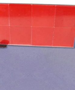 B08TWLWT2B Table Tennis Rebound Board with 8 Red Rubbers Ping Pong Springback Machine Professional Table Tennis Exerciser Self-Study Pingpong Accessories Equipment