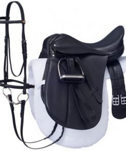 B003LVQCNO SilverFox Dressage Saddle Set