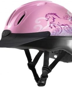 B004MAPMWK Troxel Spirit Graphic Dreamscape Helmet, Pink, Small