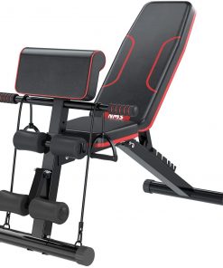B08SW4V7WM ZAMAX Multi-Functional All-in-One Body Workout Weight Bench, Hyper Back Extension, Roman Chair, Adjustable Ab Sit up Bench, Decline Bench, Flat Bench