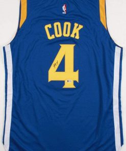 B08W2PLXF3 Authentic Autographed Quinn Cook Warriors Nike Jersey (Beckett COA) NBA Champion