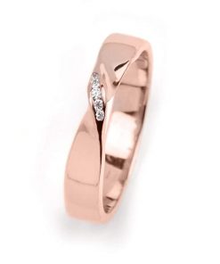 B08VRDHCBQ Largentolab Rose Gold Infinity ring, mobius ring engagement, diamond ring 18K jewelry, eternity ring wedding band, diamond mobius, minimalist band twist